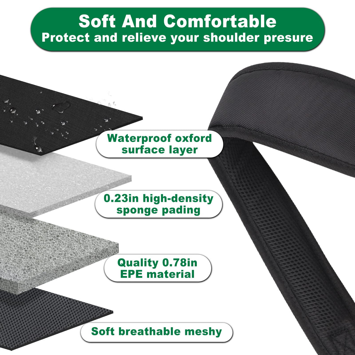 BIG TEETH easy installation with four heavy-duty buckle hooks.