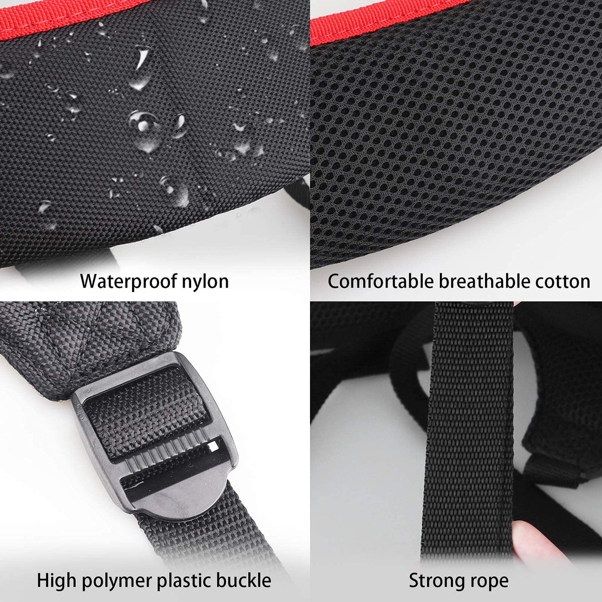 BIG TEETH nylon strap is waterproof and durable for all-weather use.