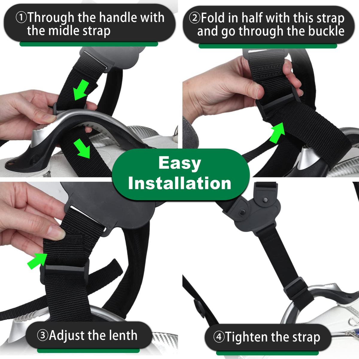 BIG TEETH golf bag straps easy installation for quick upgrades.