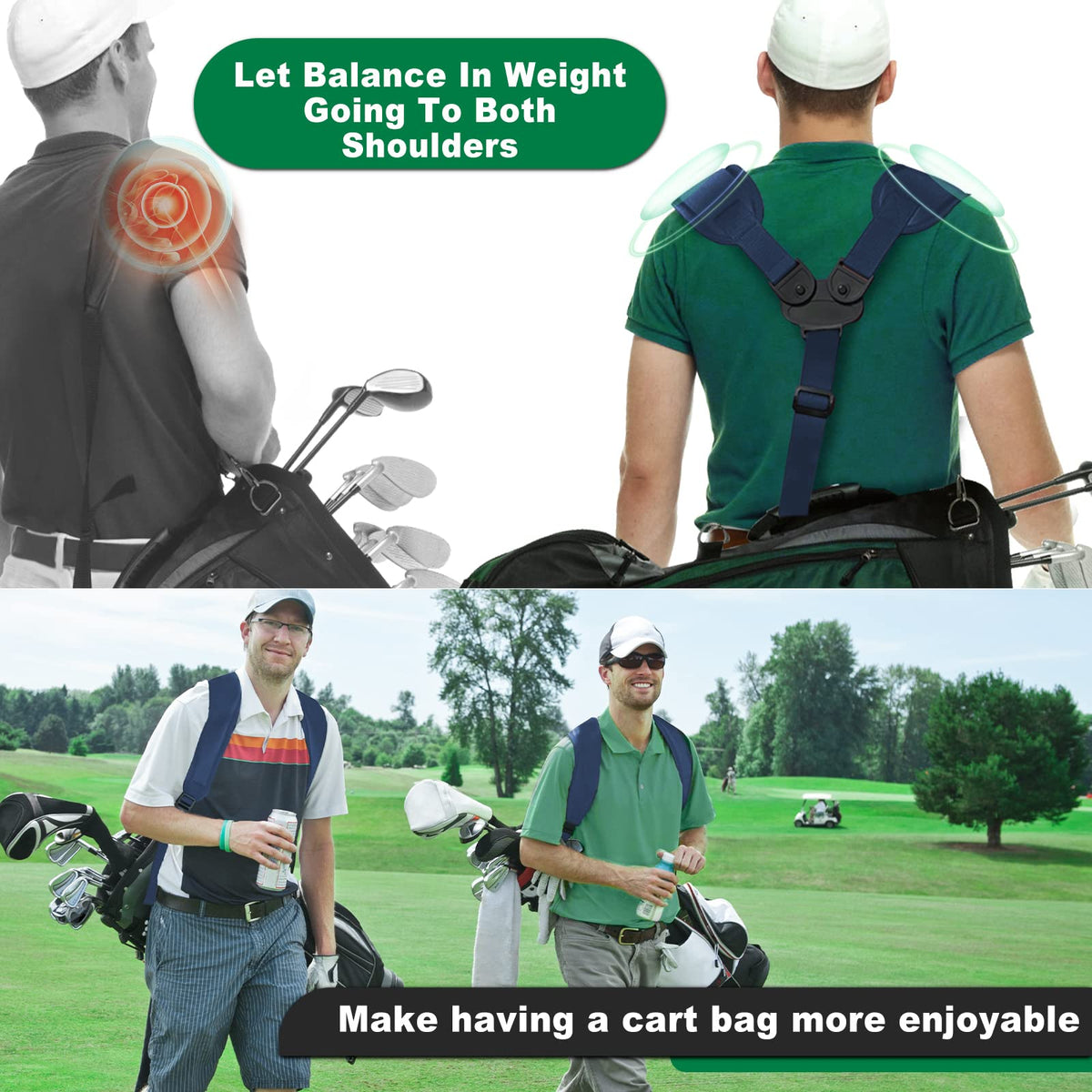BIG TEETH padded shoulder strap provides comfortable carry