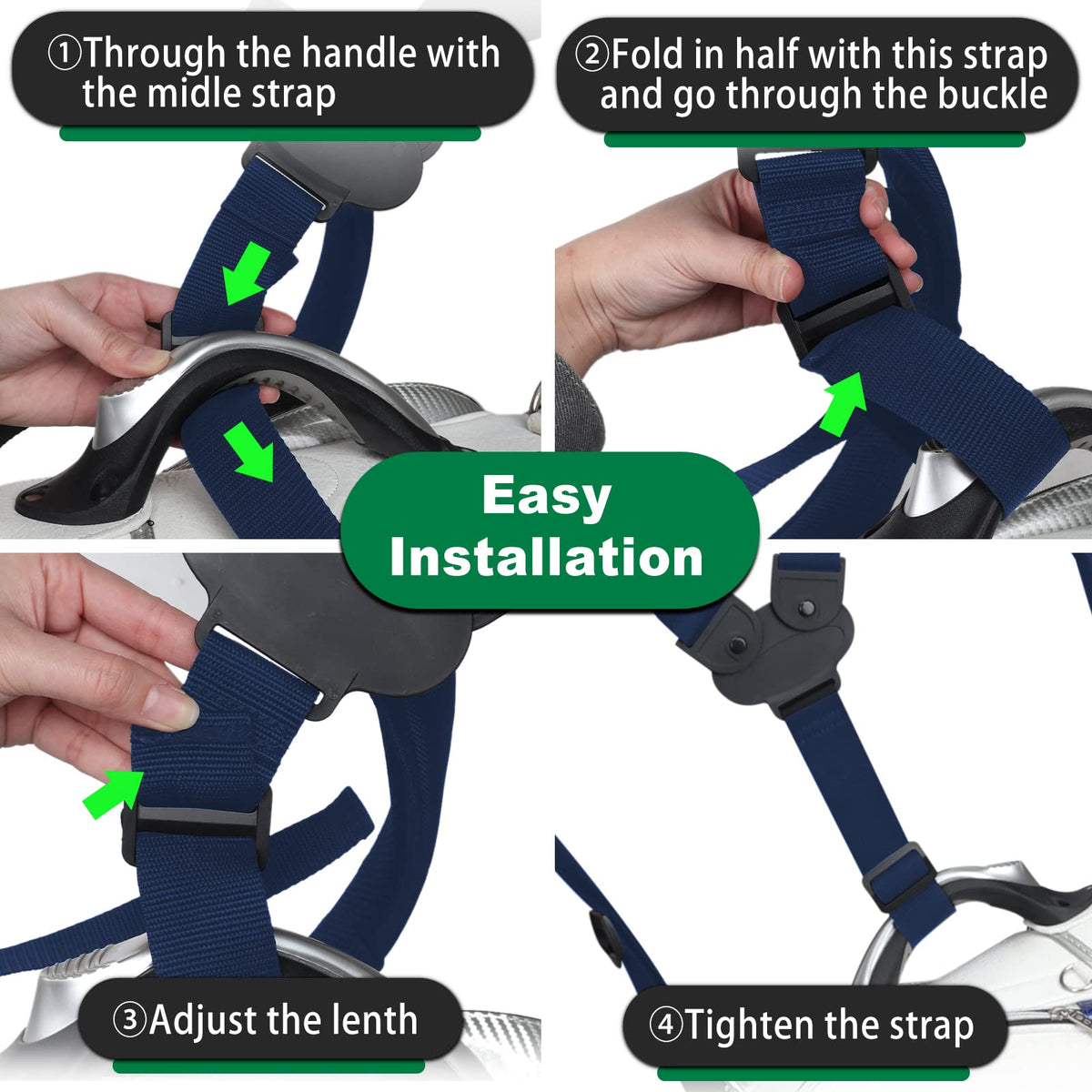 Two connection methods: buckles or tape for flexible installation