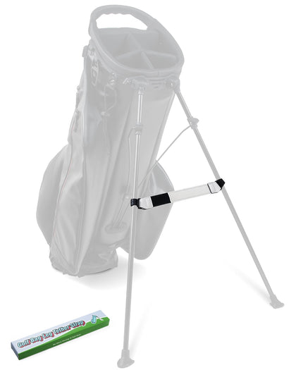 BIG TEETH golf leg leather strap on bag stabilizes stand bags on uneven terrain