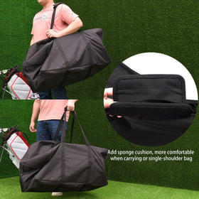 BIG TEETH Golf Push Cart Bag padded shoulder strap ensures comfortable carrying.