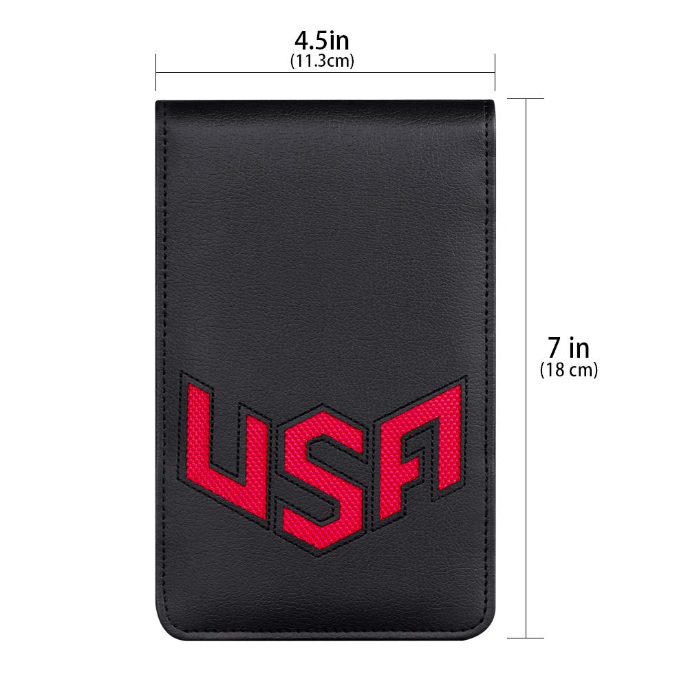 BIG TEETH red leather stitching detail adds durable flair.