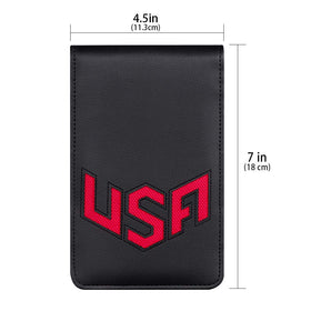 BIG TEETH red leather stitching detail adds durable flair.