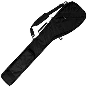 BIG TEETH Sunday Carry Bag front view shows compact, travel-friendly design for golf clubs.