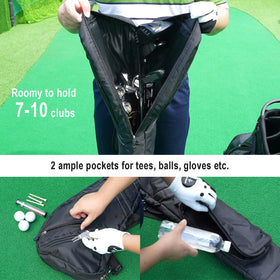 BIG TEETH Sunday Carry Bag padded shoulder strap for comfortable carrying during travel.