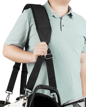 BIG TEETH swivel hooks ensure smooth, tangle-free bag adjustment