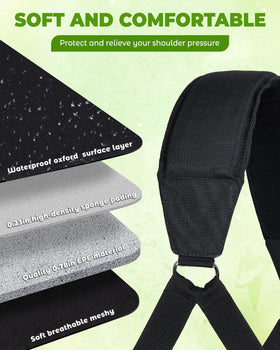BIG TEETH universal fit with four D-rings supports most golf bags