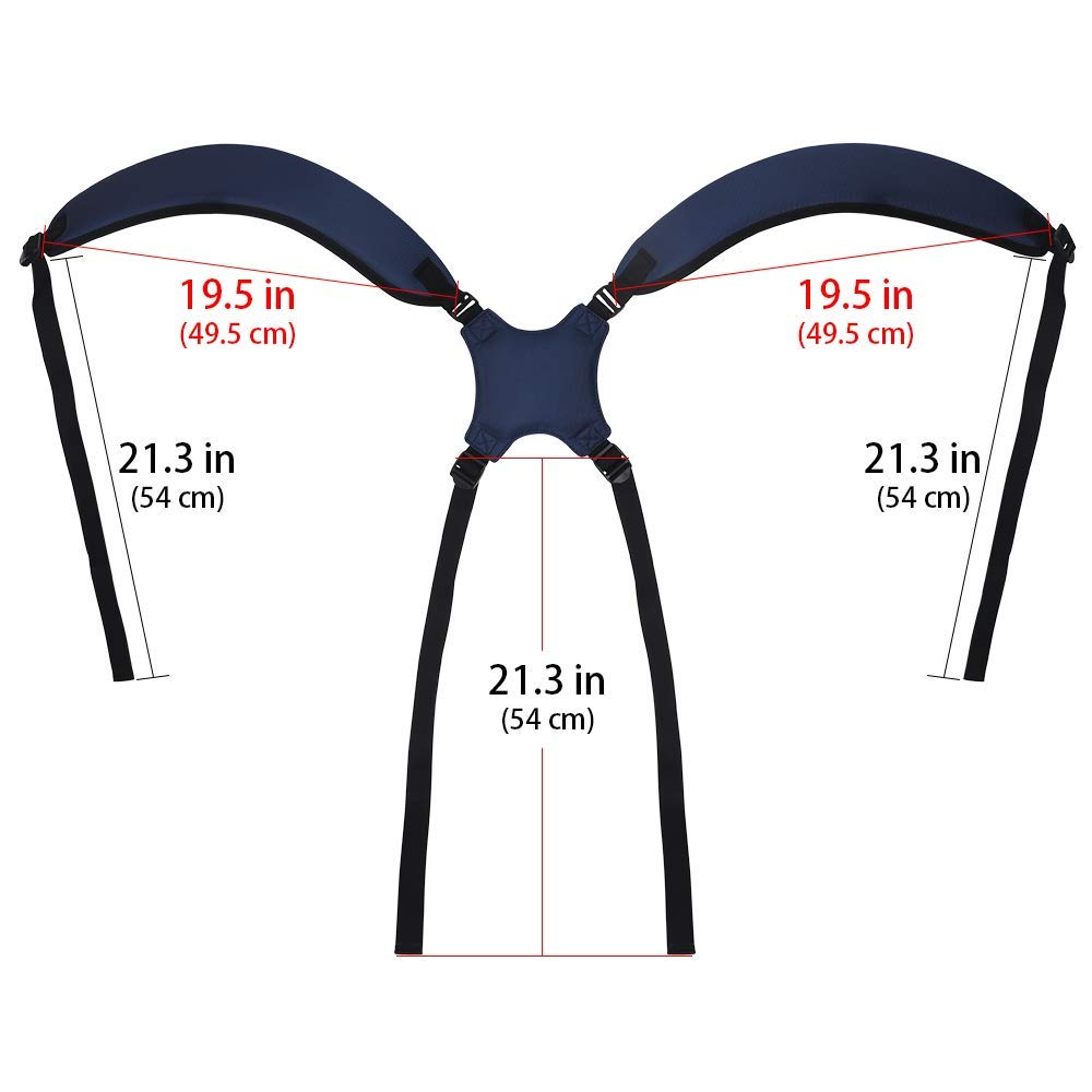 BIG TEETH universal replacement strap with four D-rings for secure fit.