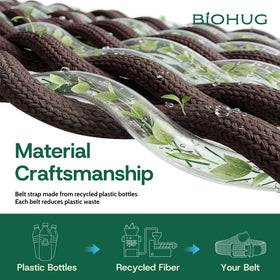 BIOHUG belt back panel demonstrates comfortable stretch in action