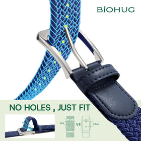 BIOHUG all-day comfort blue belt designed for daily wear and activity.