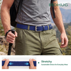 BIOHUG belt paired with jeans delivers casual daily comfort.