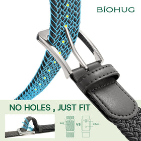 BIOHUG belt paired with jeans and golf outfits for versatile wear.