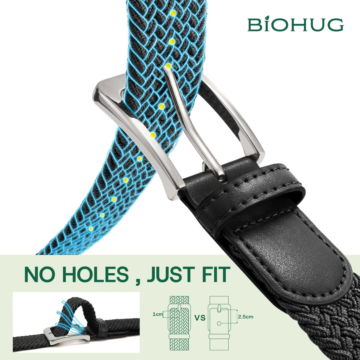 BIOHUG eco-friendly materials label emphasizing sustainable construction.