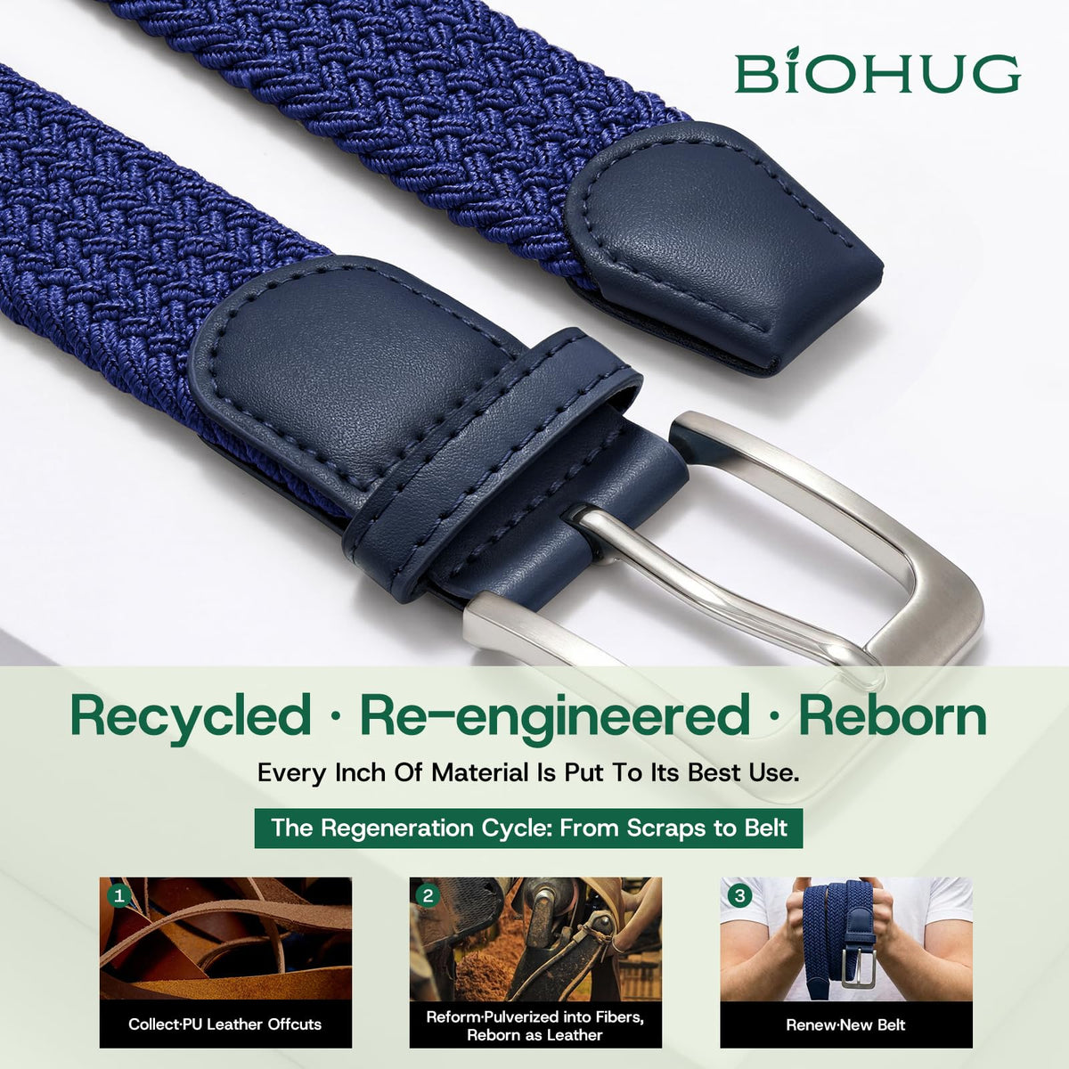 BIOHUG hole-free adjustment blue enables precise, personalized fit.