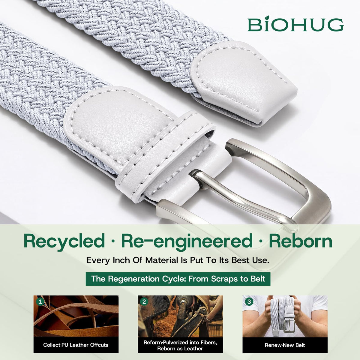 BIOHUG hole-free buckle system demonstrates precise, easy-fit capability.