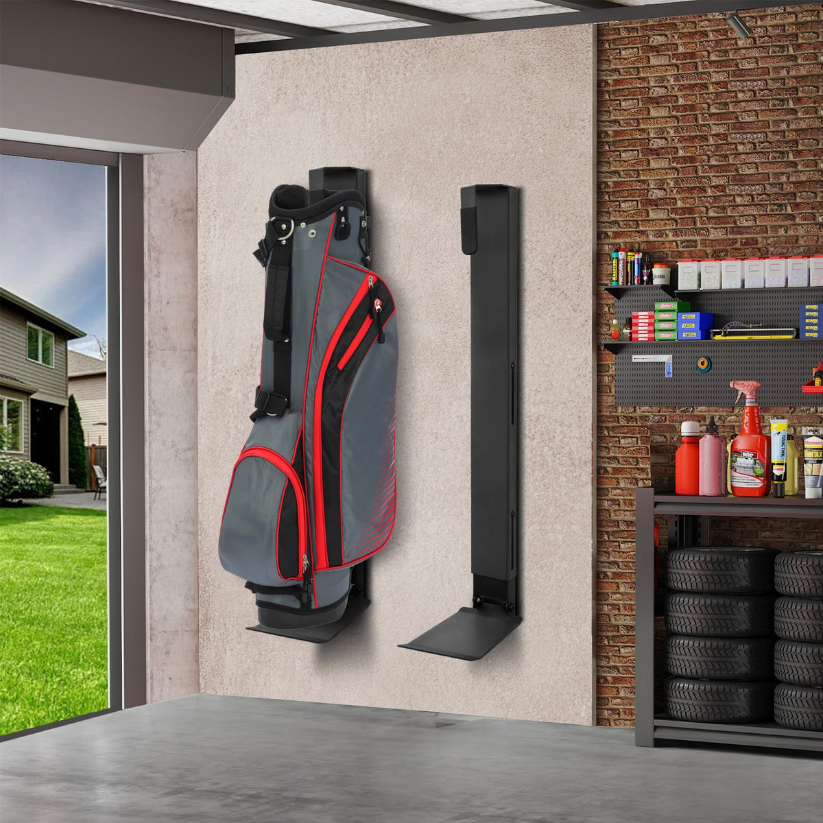 Biondolia foldable stand-board keeps a single bag secure and ready.