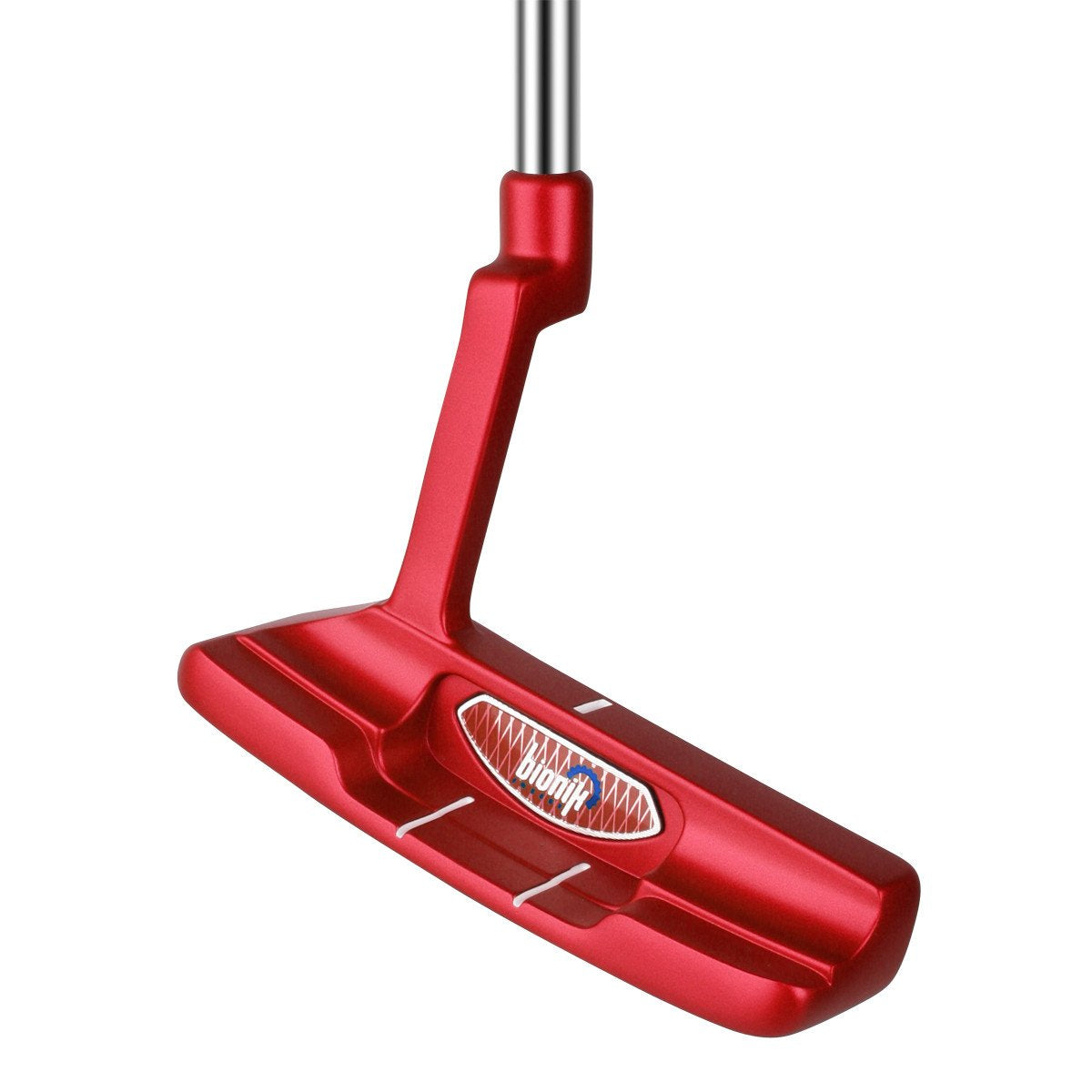 Bionik 101 Red Putter with plumber's neck blade for precise alignment.