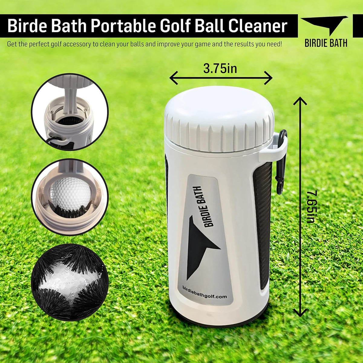 Birdie Bath on-course use helps maintain pace of play.