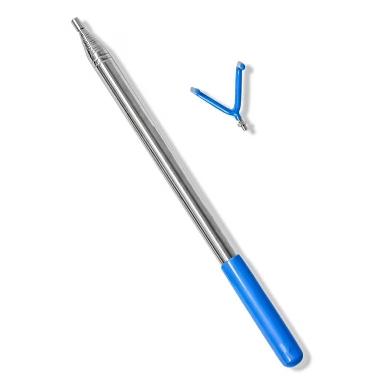 Birdie Depot 15-Foot Retriever Pole extended for on-course disc retrieval from water