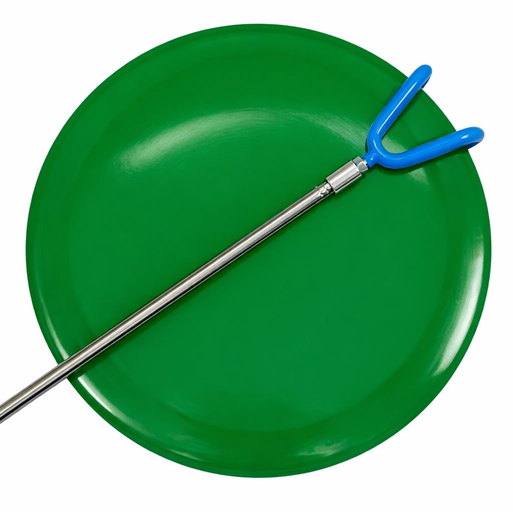 Birdie Depot collapsible retriever stored in a small disc golf bag