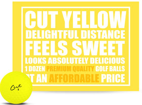 Birdie Town Jupiter Cut golf balls front view highlighting soft feel for better touch