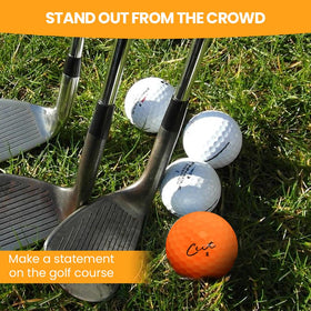 Birdie Town Jupiter Cut Golf ball demonstrates green-side control and stopping power.