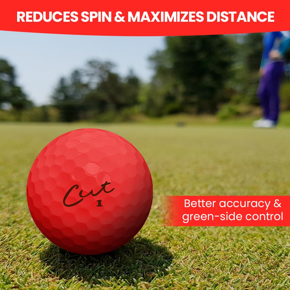 Birdie Town Jupiter Cut Golf ball improves accuracy on approach shots.