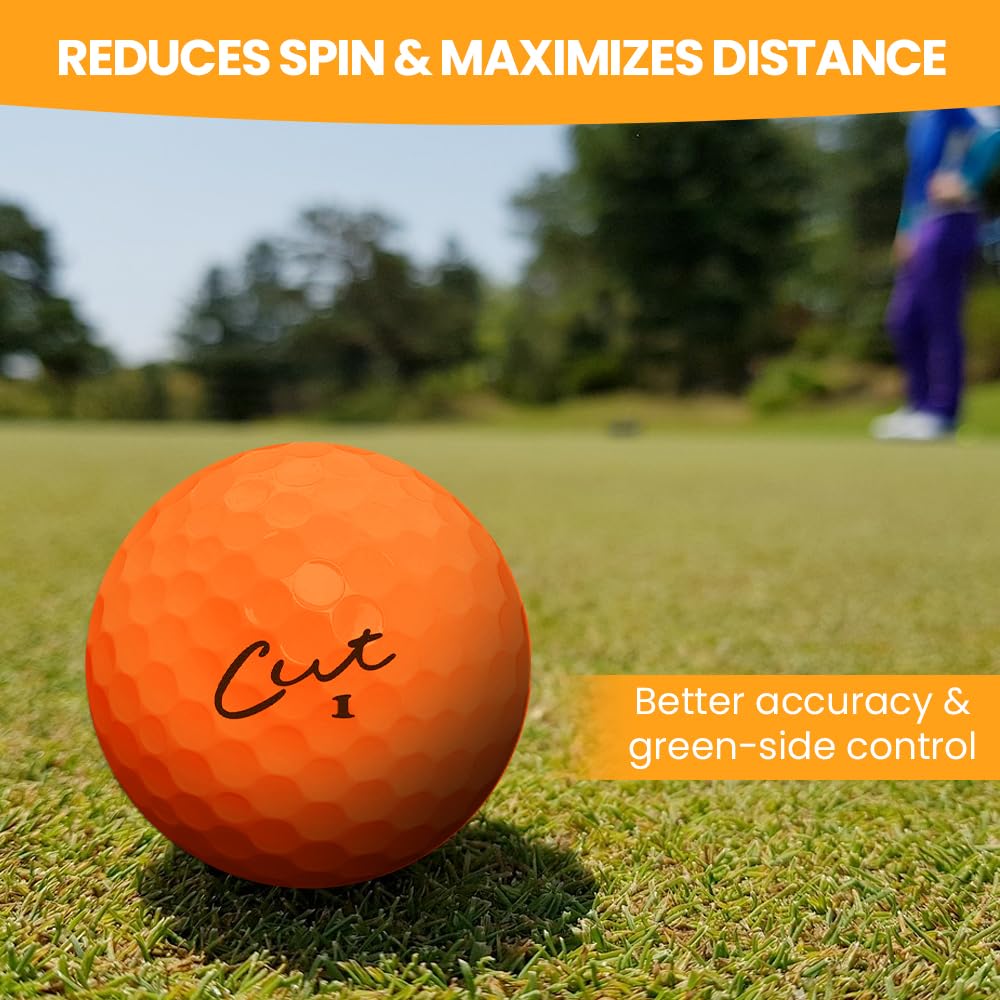 Birdie Town Jupiter Cut Golf ionomer-cover ball with reduced spin for consistent contact.