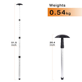 Birdieblast easy-install removal pole simplifies travel packing