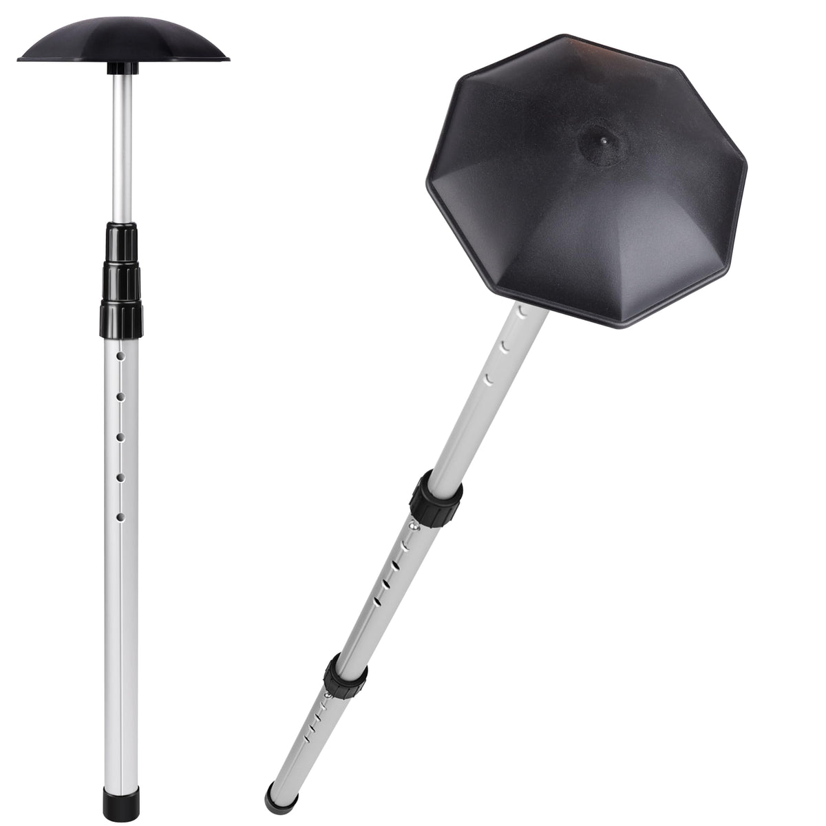 Birdieblast golf travel support pole stabilizes bags during transit to protect clubs