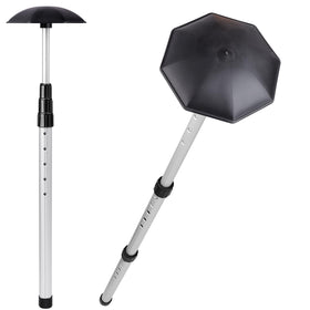 Birdieblast golf travel support pole stabilizes bags during transit to protect clubs