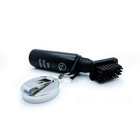 Birdskie water-squeeze mechanism for effortless on-course cleaning