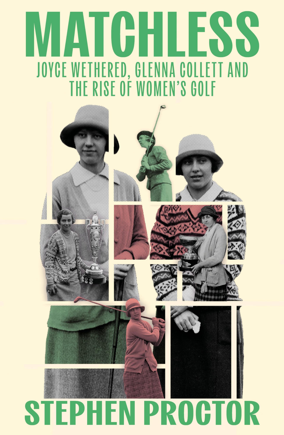 Birlinn Matchless cover featuring Joyce Wethered and Glenna Collett, ideal for golf history fans.