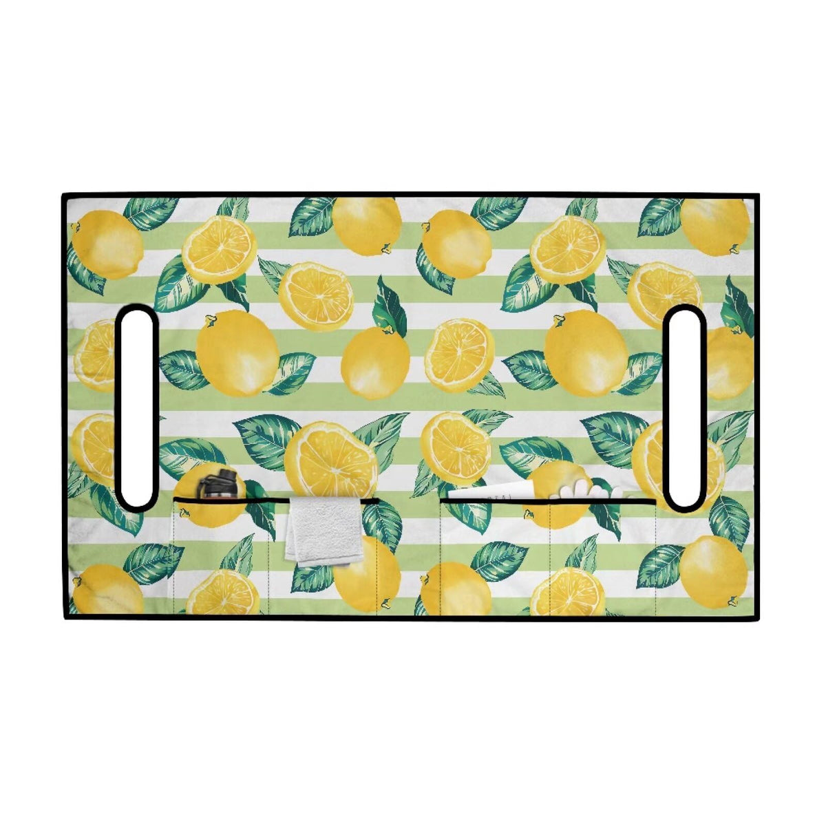 Biyejit four-front-pocket design keeps sunglasses, water bottle, and towels within reach.