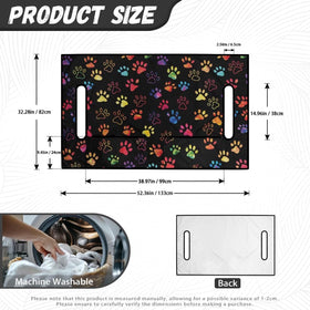Biyejit Colorful Paws seat protection extends seat life during golf outings.