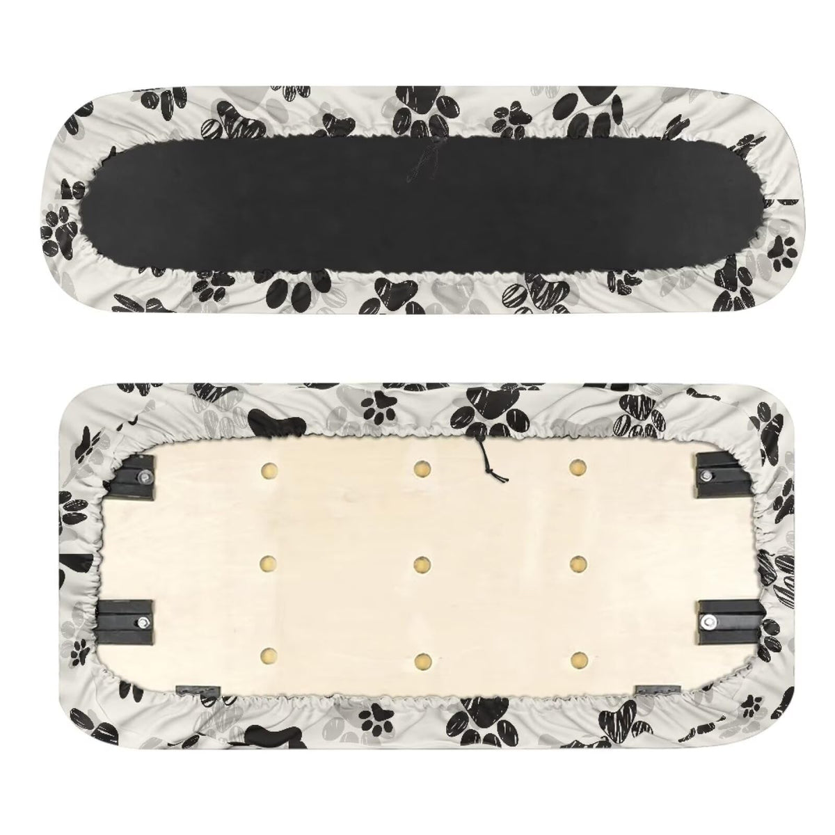 Biyejit dog paws rear seat cover guards against grime on golf trips
