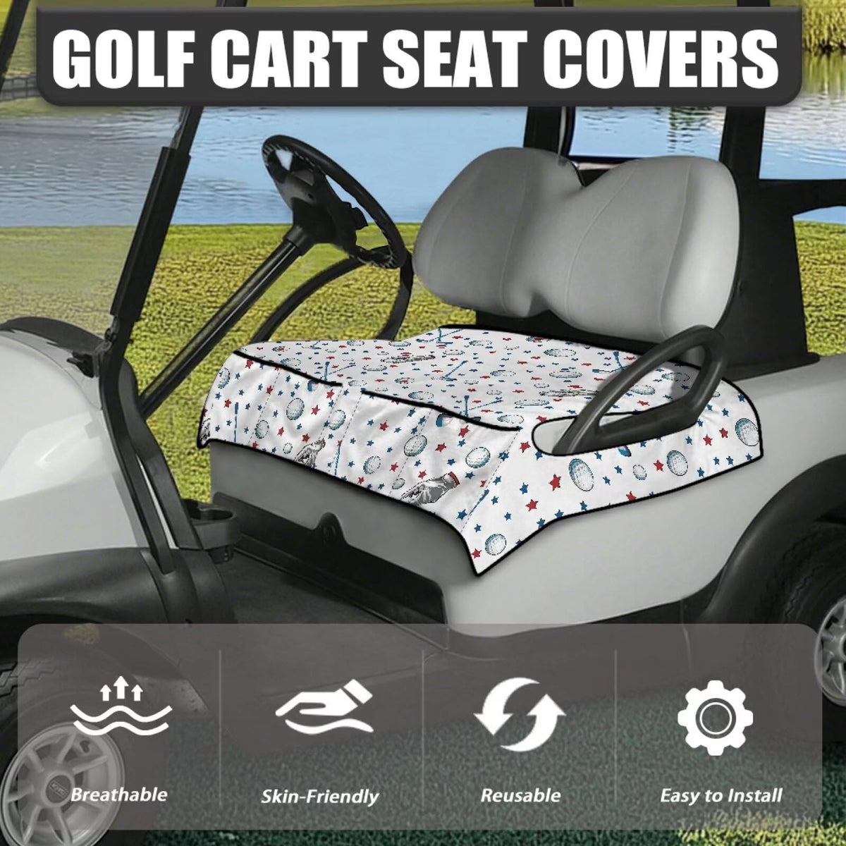 Biyejit seat cover keeps seats cooler with anti-hot fabric for summer drives.