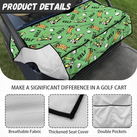 Biyejit machine washable golf cart seat cover for easy care.
