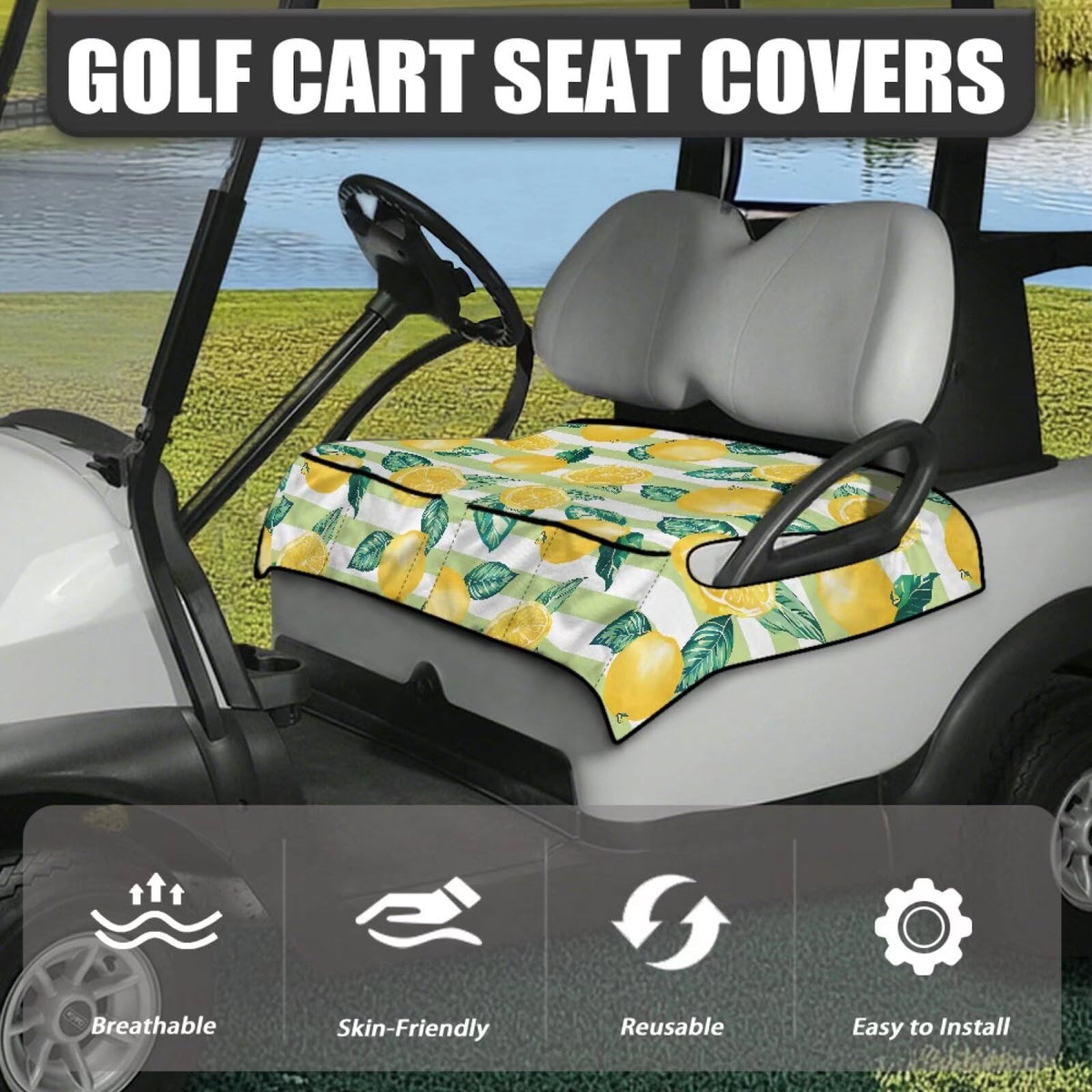 Biyejit non-slip bottom secures the seat cover for stable rides.