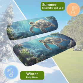 Biyejit Sea Turtles multicolor pattern adds style to golf cart interior