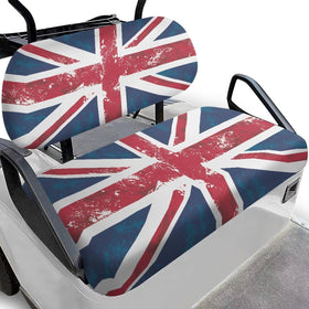 Biyejit UK flag golf cart front seat cover keeps seating cool and clean