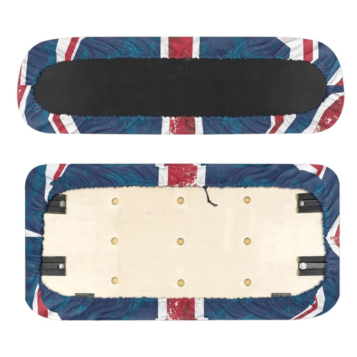 Biyejit UK flag golf cart rear seat cover protects upholstery during rides