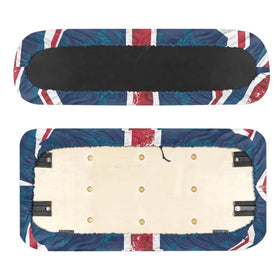 Biyejit UK flag golf cart rear seat cover protects upholstery during rides