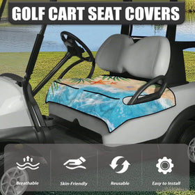 Biyejit universal-fit blanket securely mounted on two-person cart seats