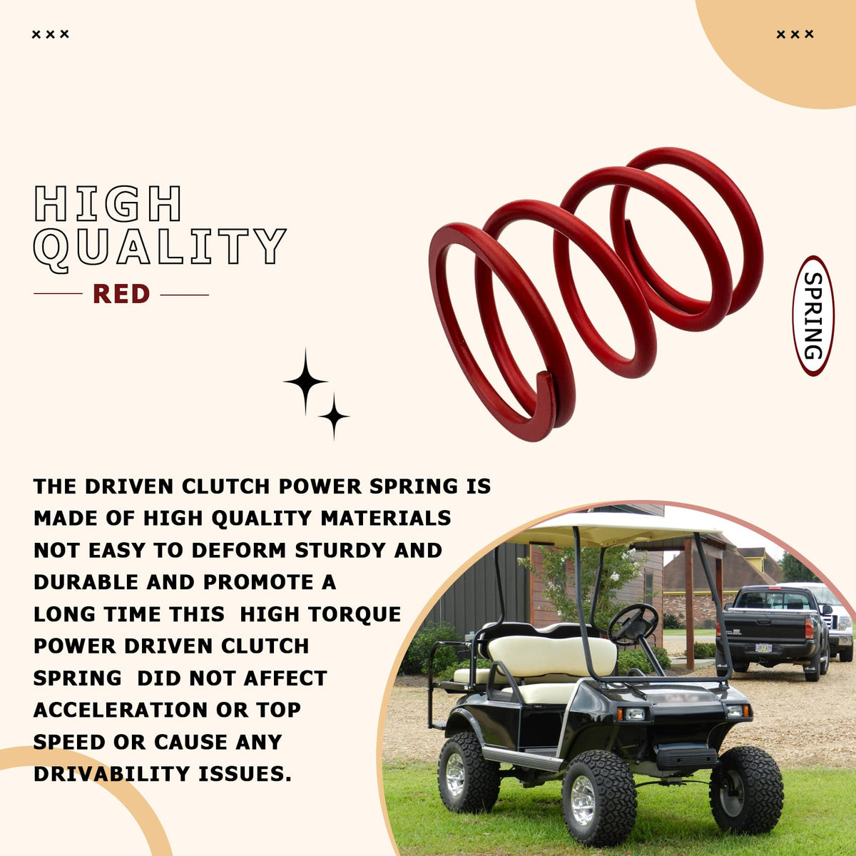 BKIFU high-torque spring for Precedent enhances takeoff and hill performance.