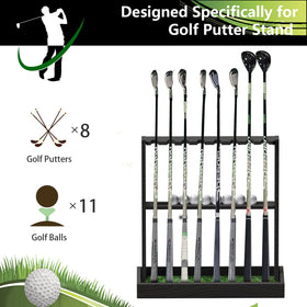 BKISVWCSop golf club organizer neatly stores eight clubs and eleven balls