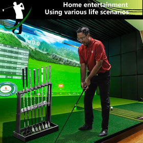 BKISVWCSop golf rack provides stylish storage for home, garage, or office areas