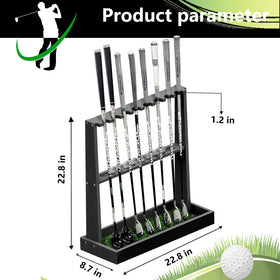 BKISVWCSop solid wood golf rack highlights natural grain and sturdy support